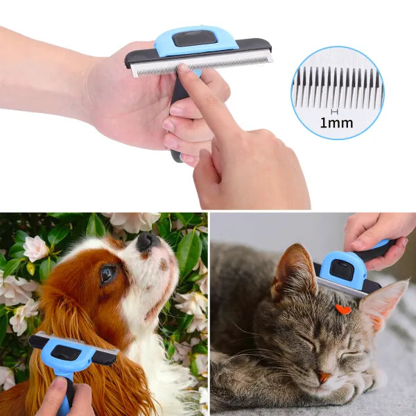 Cepillo para descamación para mascotas