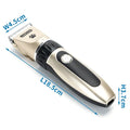 Cortapelo eléctrico para mascotas oro y negro L18.5*W4.5*H3.7cm