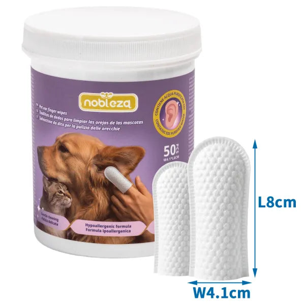Toallitas limpiadoras de oídos para mascotas 50PCS